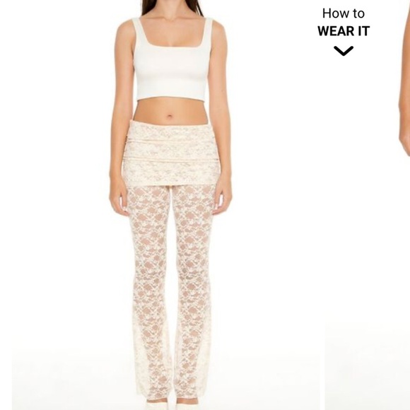 FOREVER 21 LACE PANTS - Picture 2 of 13